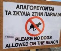 Πάρος: Με μια παράνομη πινακίδα παραπληροφορούν τους λουόμενους για τα σκυλιά
