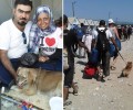 Πρόσφυγες που σώζουν και τα ζώα τους από τις φλόγες του πολέμου