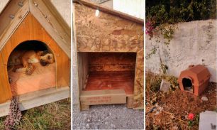Λουτράκι: Επανατοποθέτησαν τα σκυλόσπιτα στο νεκροταφείο μετά τις αντιδράσεις