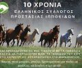 O Ελληνικός Σύλλογος Προστασίας Ιπποειδών γιορτάζει τα 10 του χρόνια