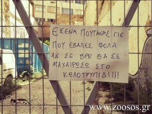 Φόλες στην οδό Αγάθωνος στο κέντρο της Αθήνας (βίντεο)