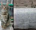 Εγκατέλειψε τη γάτα έξω από ένα πετ σοπ μαζί μ’ ένα δακρύβρεχτο σημείωμα στη Λυκόβρυση Αττικής (βίντεο)