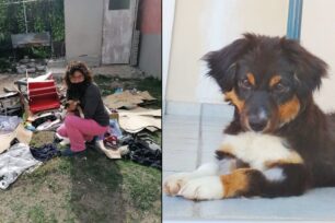 Βόνιτσα Αιτωλοακαρνανίας: Υιοθέτησε σκύλο που οι ιδιοκτήτες του εγκατέλειψαν άρρωστο