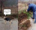 Χανιά: Αστυνομικοί έσωσαν σκύλο που βρήκαν αλυσοδεμένο χωρίς τροφή, νερό, στέγη στον Ομαλό