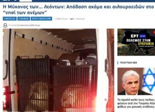 Fake news απ'την ΕΡΤ για λιοντάρια & τίγρη στη Μύκονο – Νόμιμα πέρασαν από Ελλάδα για Αλβανία σύμφωνα με τον διευθυντή του Τελωνείου Ευζώνων