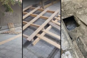 Θεσσαλονίκη: Έσωσαν 4 γάτες που συνεργείο του Δήμου έχτισε κάτω από το πεζοδρόμιο – Δύο δεν επέζησαν (βίντεο)