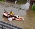 Βλοχός Καρδίτσας: Γείτονες με πλαστική βάρκα - παιχνίδι έσωσαν 85χρονη γυναίκα και τον σκύλο της (βίντεο)