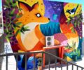 Μια υπέροχη αλεπού σε γκράφιτι στολίζει το 3o Δημοτικό Σχολείο Ζωγράφου