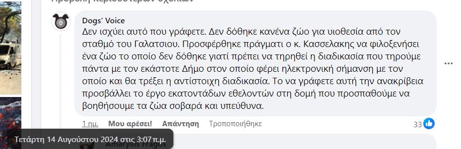 Δεν υιοθέτησε πυρόπληκτο σκύλο ο Στ. Κασσελάκης δηλώνει ότι θα το κάνει (βίντεο) 13 DogsVoiceDiapsefsiYiothesiaSkylouKasselakis14 8 2023 2