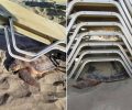 Σητεία Λασιθίου: Θαλάσσια χελώνα προσπάθησε να γεννήσει και παγιδεύτηκε κάτω από μια στίβα ξαπλώστρες