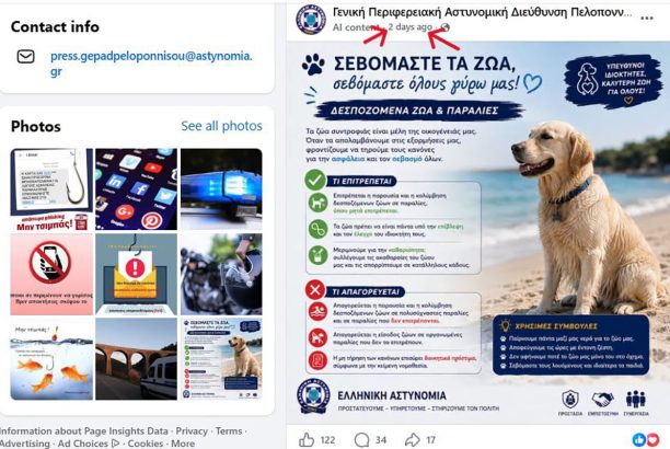 Άλλη μια γκάφα εις βάρος των σκύλων από την ΕΛ.ΑΣ. που αρνείται επισήμως να την παραδεχτεί