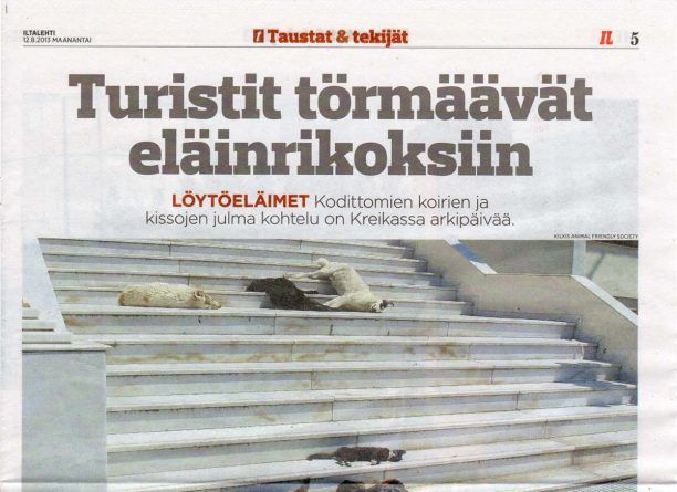 Το www.zoosos.gr στη φινλανδική εφημερίδα «Iltalehti»
