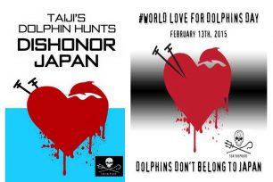 Διαμαρτυρία έξω από την Ιαπωνική Πρεσβεία κατά της σφαγής των δελφινιών