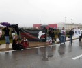 Συμβολική διαμαρτυρία έξω από την διεθνή έκθεση γούνας στα Σπάτα