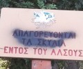 Και ο Δήμος Νέας Σμύρνης παρανόμως απαγορεύει την είσοδο σκύλων σε πάρκα